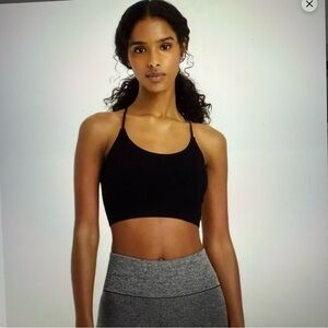 Goldie women’s ribbed brami bra cami black